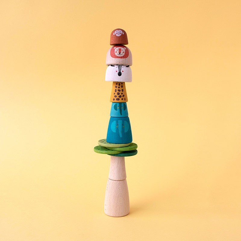 mini wooden world, symbolic play